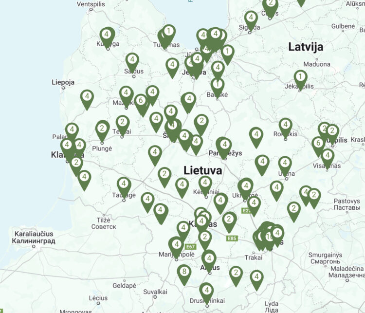 „Enefit ” įkrovimo stotelės