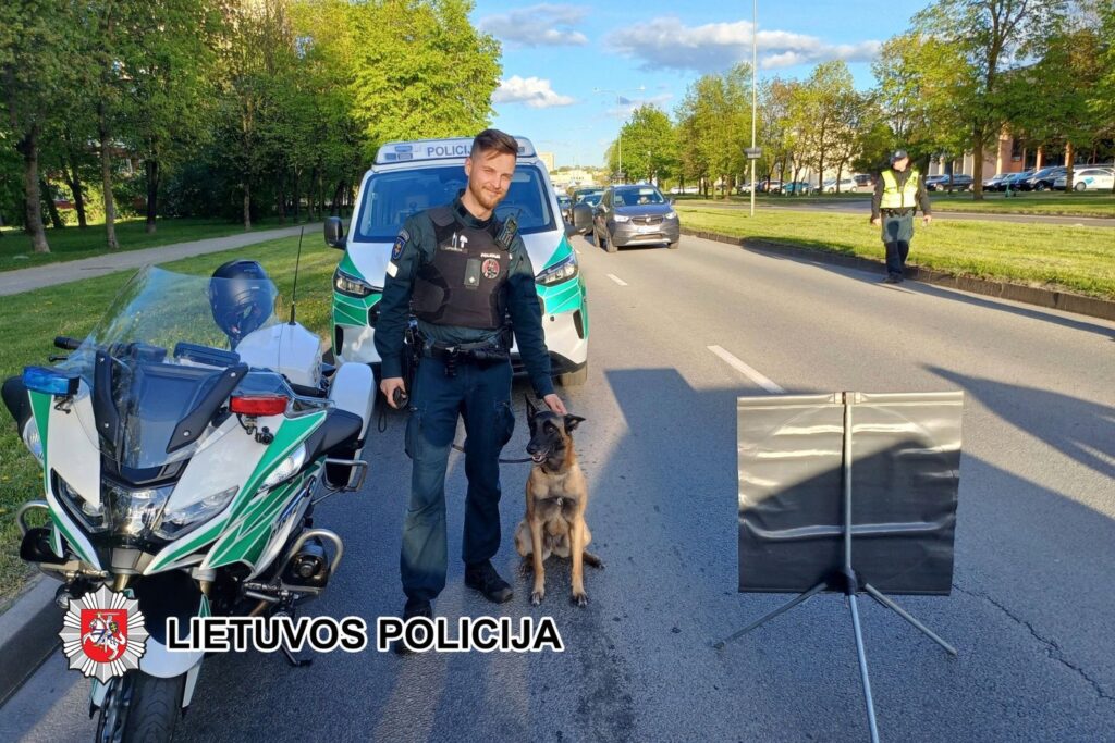 Policija Motociklas Suo Reidas