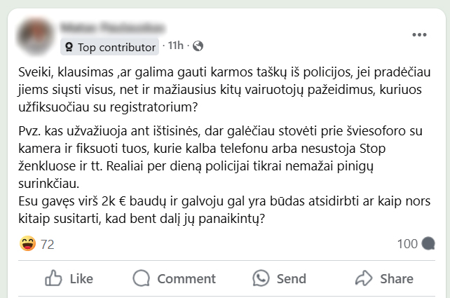 Karmos-taškai-už-pažeidimų-fiksavimą-pagalba-policijai-ar-keršto-misija-facebook-irasas