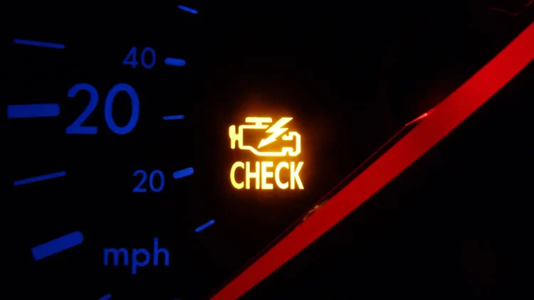 check engine ispejamoji lempute prietaisu skydelyje