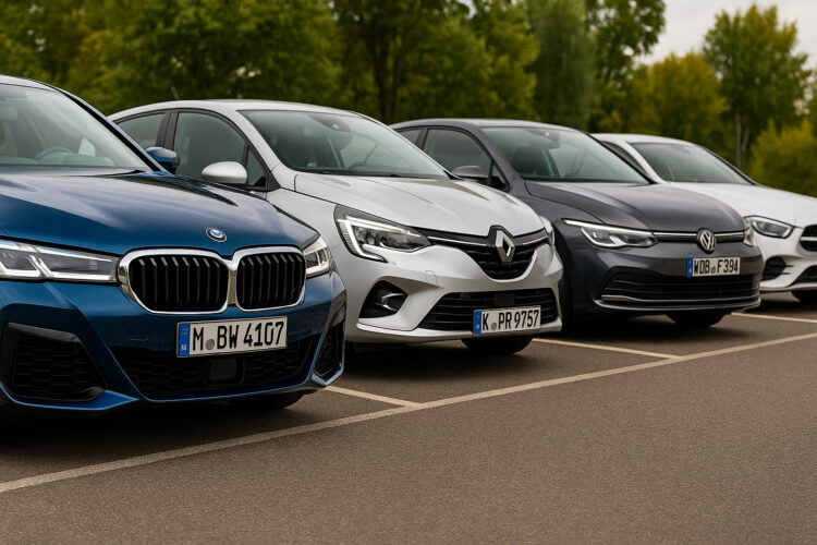 dirbtinio intelekto sugeneruota nuotrauka bmw renault volkswagen mercedes-benz automobiliai