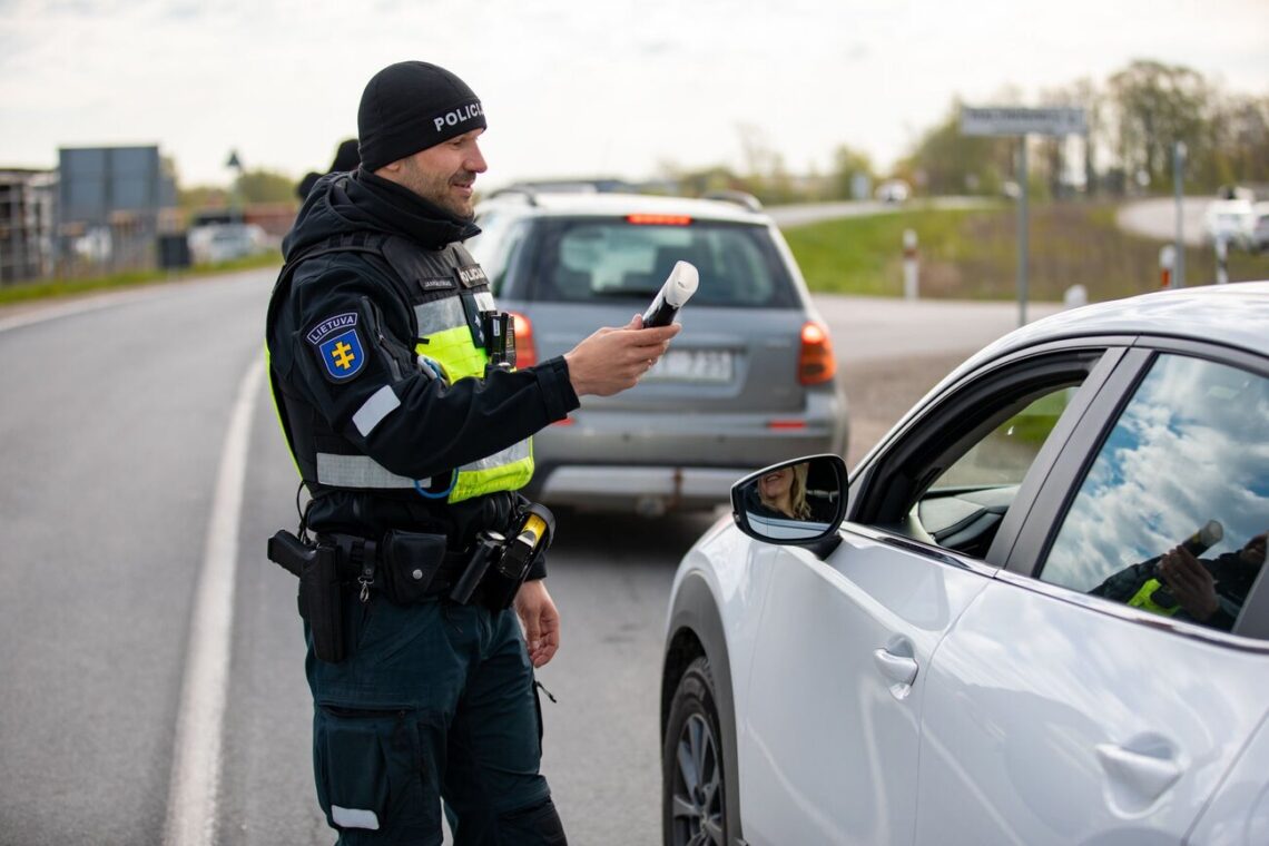 policijos reidas Klaipėda blaivumo patikra girtumas