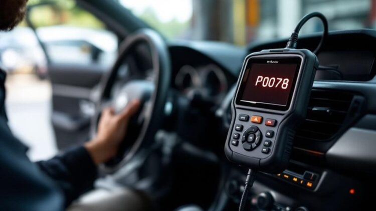 P0078 išmetimo vožtuvo valdymo elektromagneto grandinė 1 bankas
