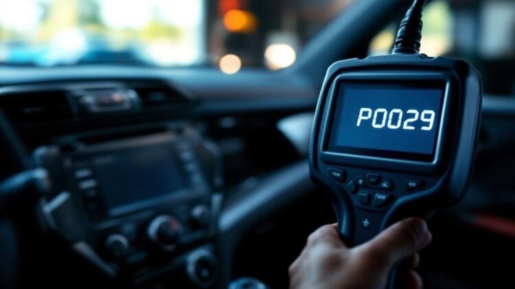 P0029 išmetimo vožtuvo elektromagnetinės grandinės veikimo diapazonas