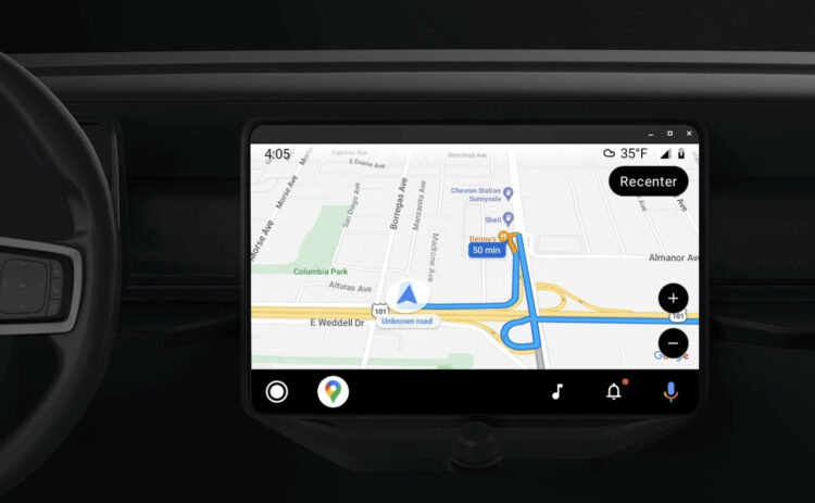 google maps navigacija android auto