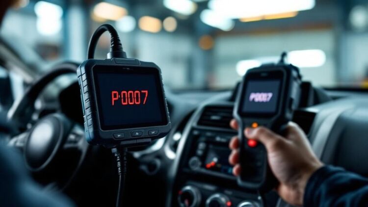 P0007 didelio degalų kiekio uždaromojo vožtuvo grandinė