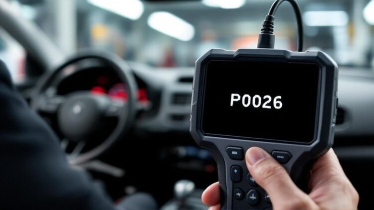 P0026 įsiurbimo vožtuvo elektromagnetinės grandinės veikimo diapazonas