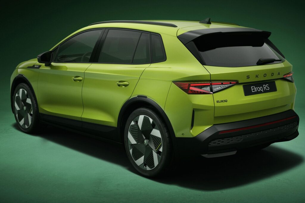 skoda elroq rs elektromobilis