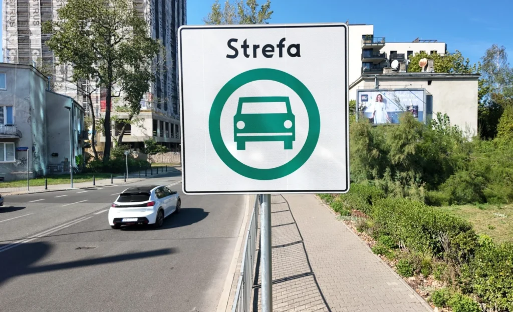 svaraus transporto zona lenkijoje kelio zenklas