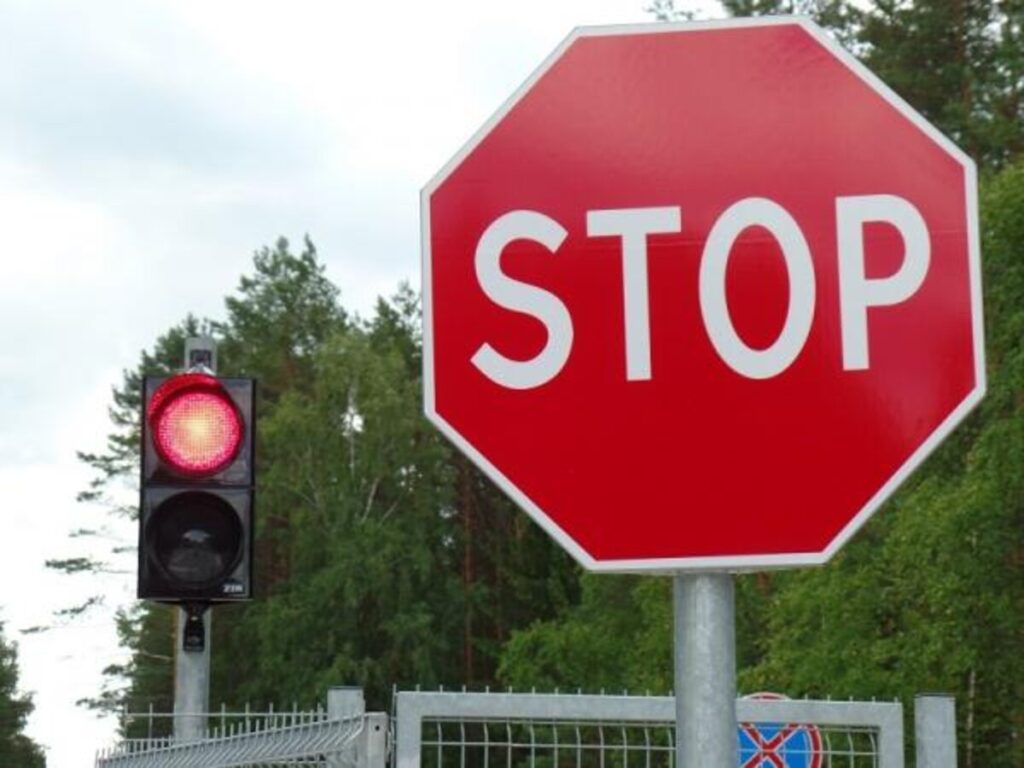 stop kelio zenklas