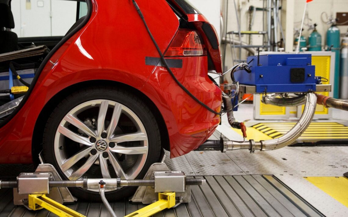 Dyzelinių automobilių išmetamųjų teršalų bandymas co2 testas