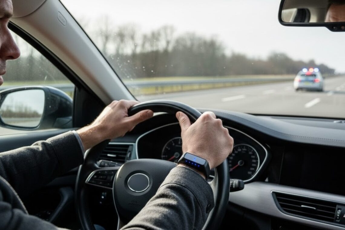 pazeideju ziedas elektroninis prietaisas stebi ar zmogus vairuoja