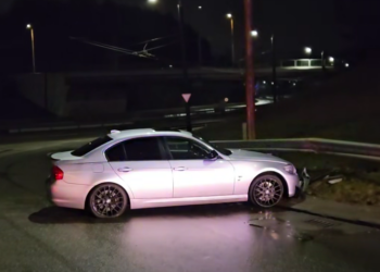 BMW avarija T. Narbuto gatvėje Vilniuje