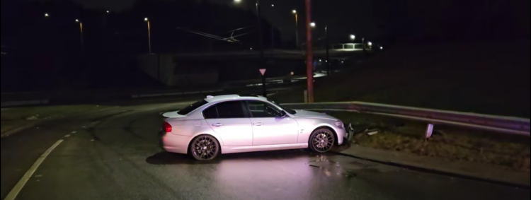 BMW avarija T. Narbuto gatvėje Vilniuje