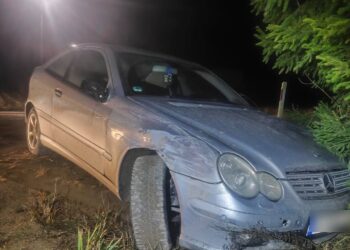 Neblaivaus vairuotojo automobilis griovyje Vilniaus rajone