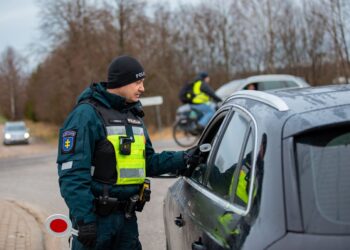 Kelių policijos patikra Lietuvos regione