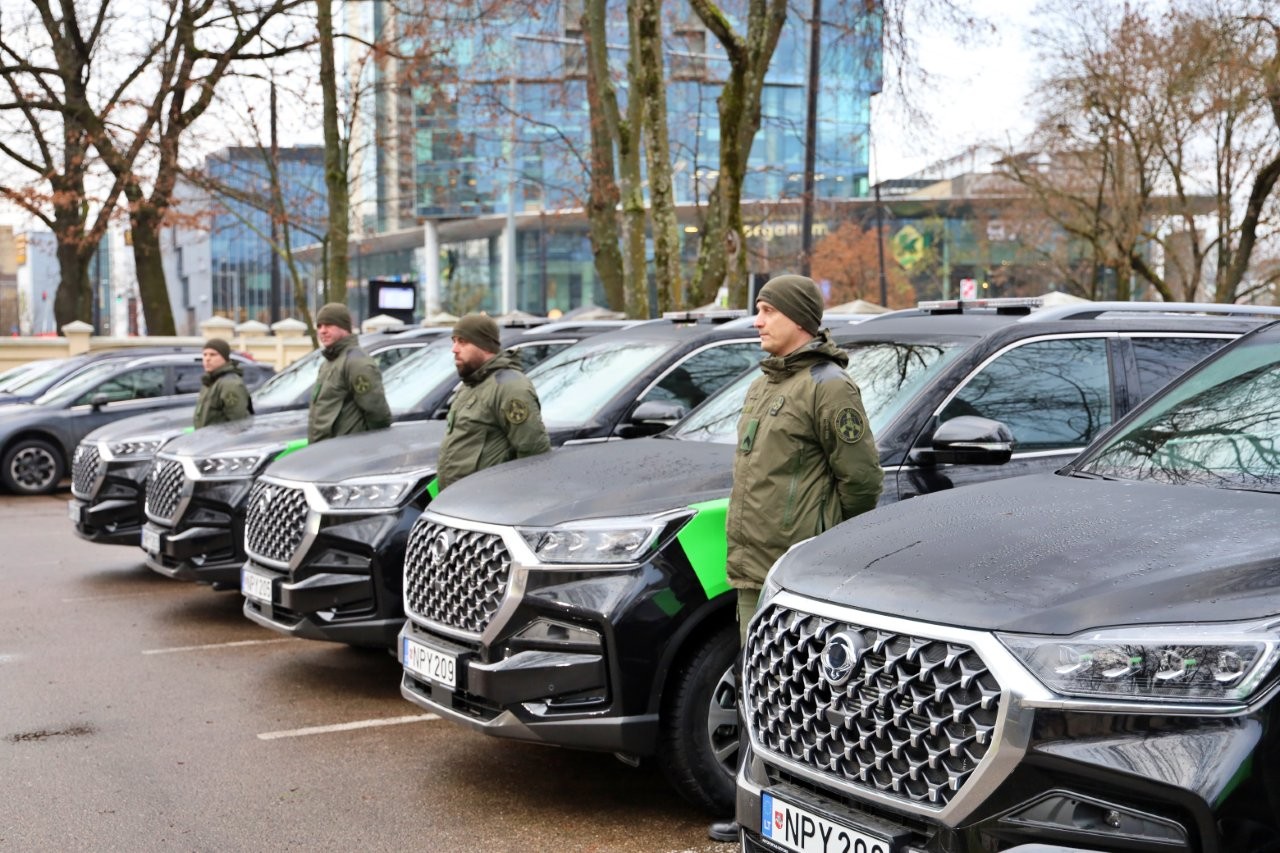 VSAT automobilių perdavimo ceremonija Vilniuje