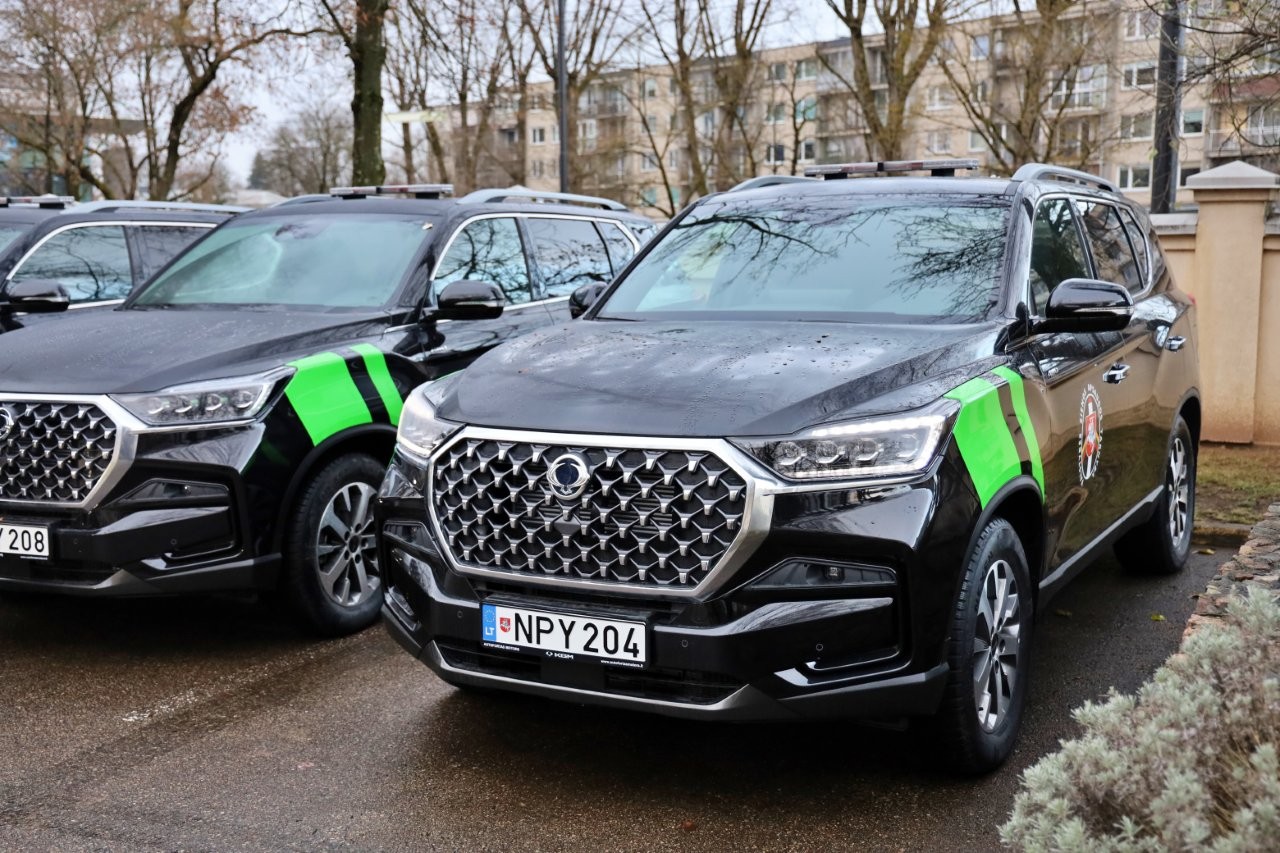 VSAT automobilių perdavimo ceremonija Vilniuje