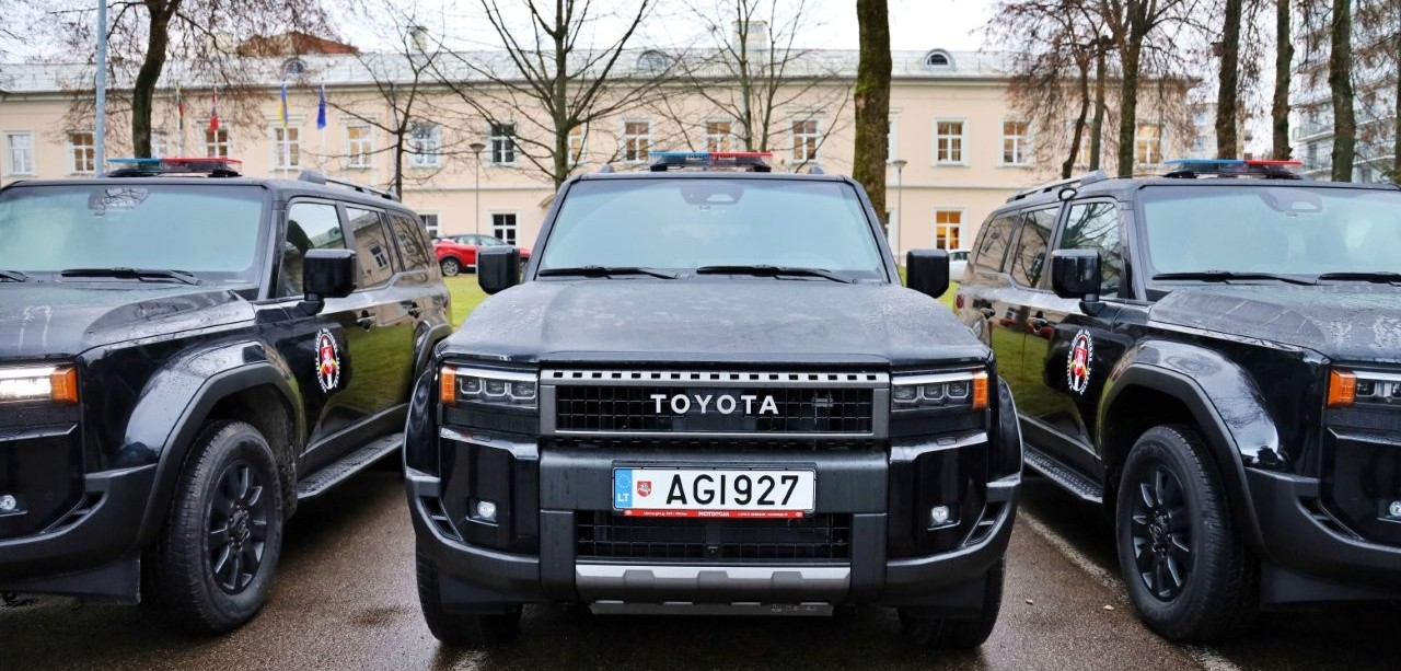 VSAT automobilių perdavimo ceremonija Vilniuje