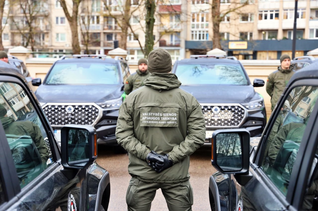 VSAT automobilių perdavimo ceremonija Vilniuje