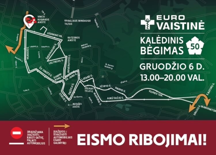 Vilniaus senamiesčio eismo ribojimų schema