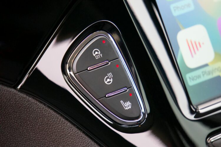 Automobilio prietaisų skydelio mygtukai vairo ir sedyniu pasildymas