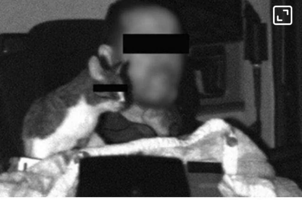 Vokietijos greičio matuoklio nuotrauka su vairuotoju ir kate