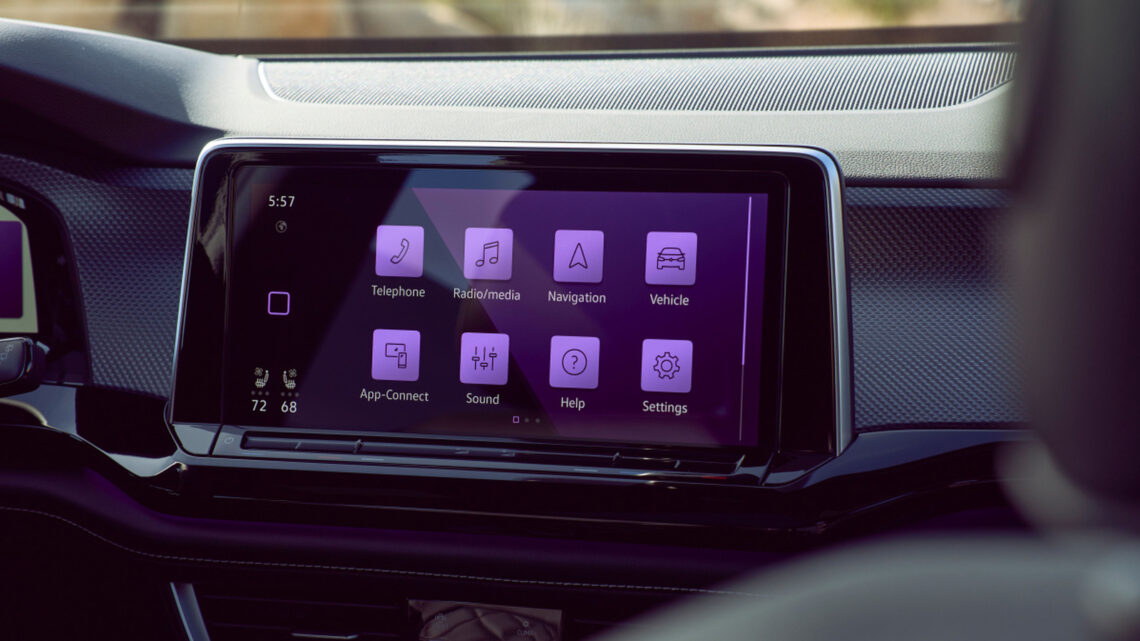volkswagen automobilio multimedija