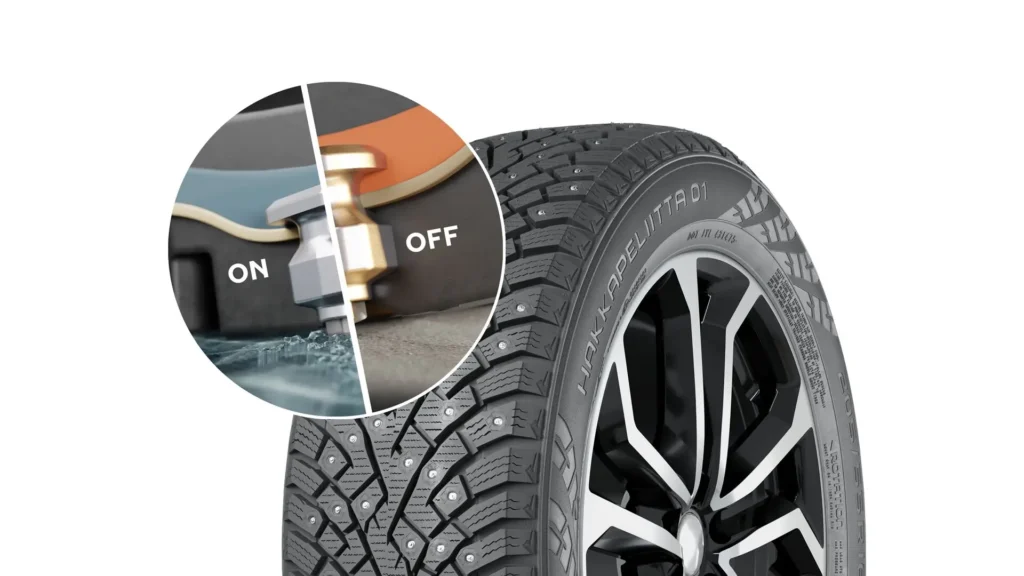 „Nokian“ pristatė padangas su automatiškai išlendančiais dygliais – pasaulyje tokių dar nebuvo 2 Nokian pristatė padangas su automatiškai išlendančiais dygliais pasaulyje tokių dar nebuvo kaip veikia
