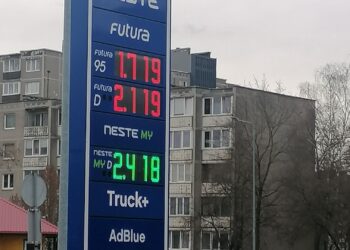 neste degalines kuro kainos kedainiuose