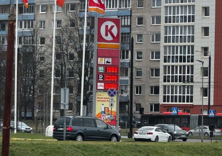circle k kuro kainos vilniuje laisves prospekte