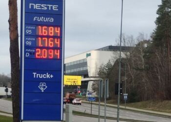 kuro kainos neste degalineje moletu plente santariskese