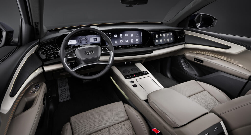 Audi A9 interjeras salonas