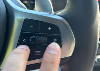 bmw vairas garso mygtukai