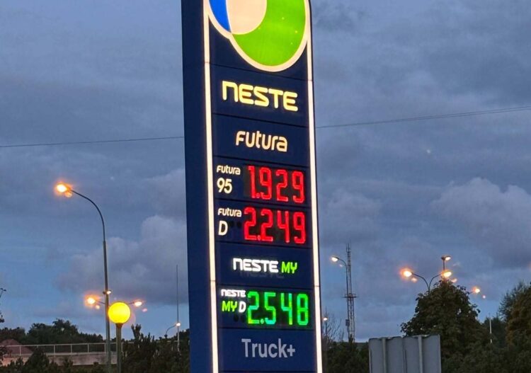 neste kuro kainos artojo gatveje