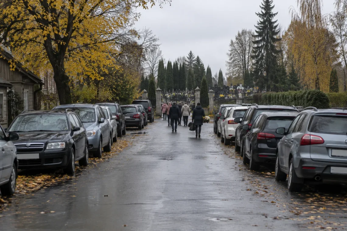 Į kapines važiuojantiems vairuotojams Vėlinių savaitgalį didžiausi spąstai laukia ne greitkelyje 1 Eismas per Vėlines