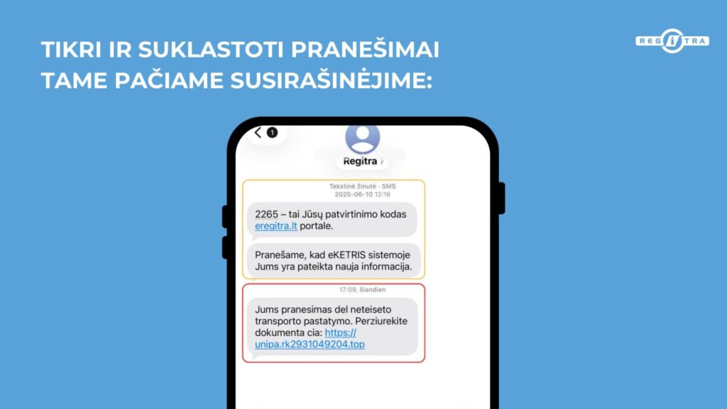 regitra sukciu pranesimai