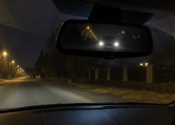 Iliustracija: Šį sekmadienį vakarai sutems valanda anksčiau – vairuotojams pravers veidrodėlio režimas, kurį žino ne visi