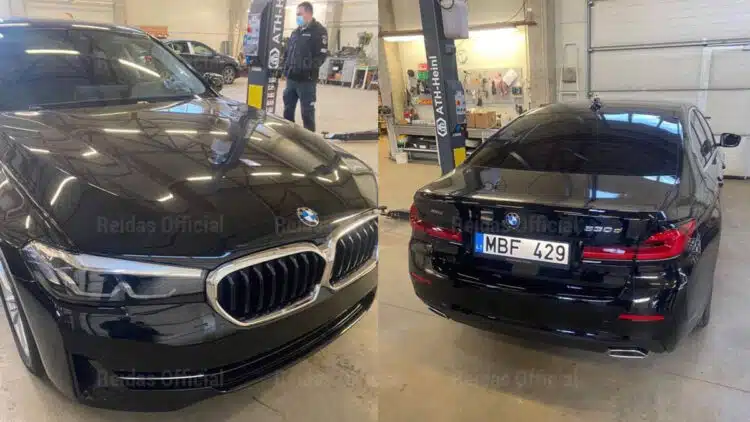 Naujas policijos nezymetas automobilis BMW G30 530D xDrive