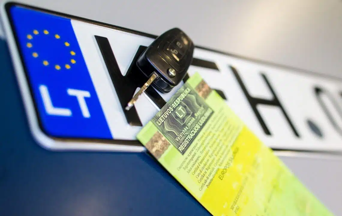registracijos liudijimas raktas valstybinis numeris