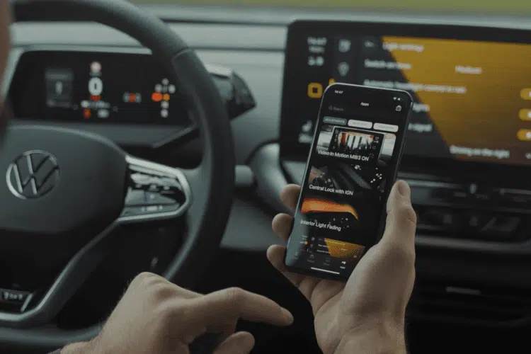 obd eleven vw volkswagen automobilis telefonas