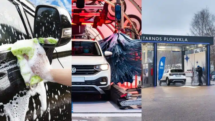 automobiliu plovykla rankomis tuneline plovykla savitarnos plovykla