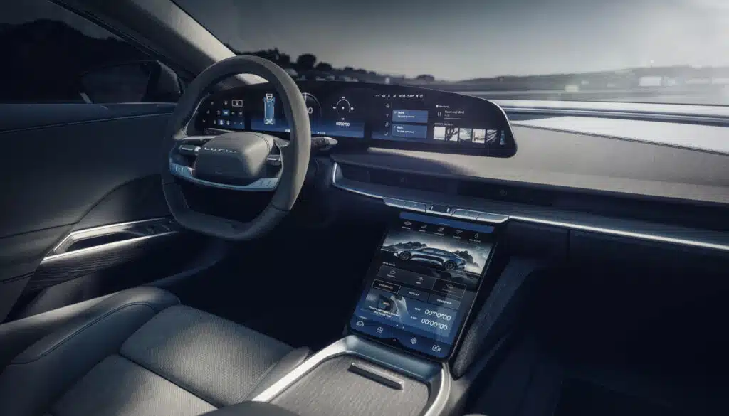 lucid air sapphire interjeras