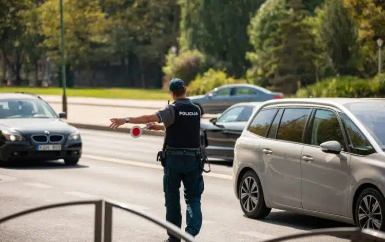 policijos pareigunas stop reidas blaivumo patikra