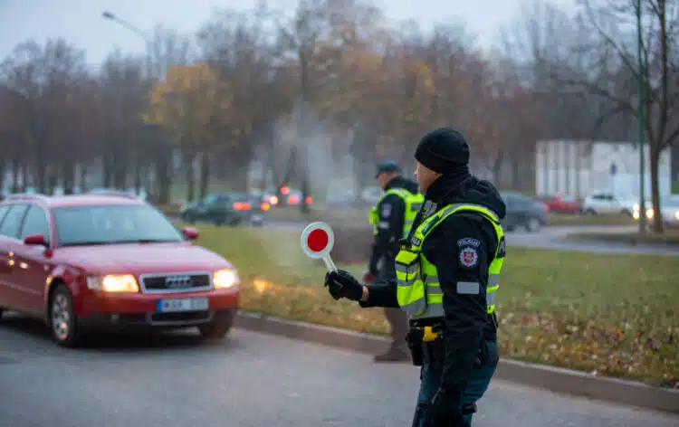 reidas ruduo ziema policijos pareigunai stop