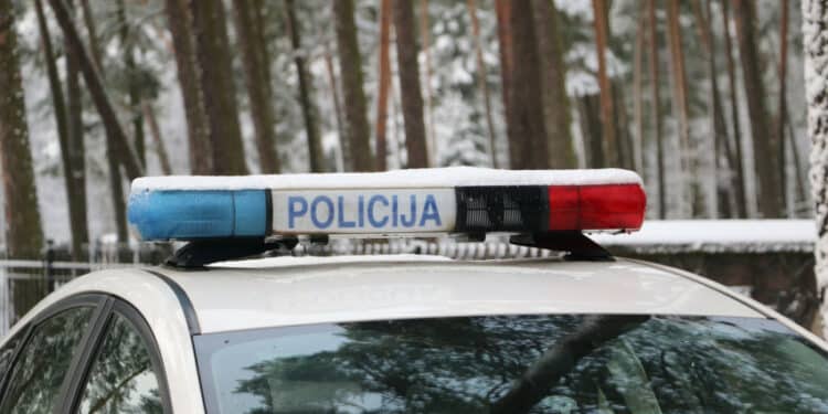 policijos automobilis policija svytureliai