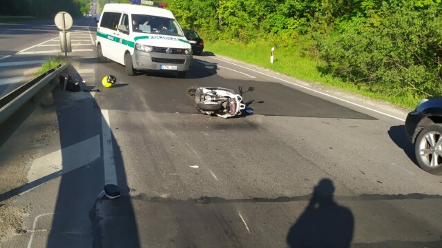 Maksimas Sinkevicius nuotr. Į avariją pakliuvęs iš Trakų į Vilnių važiavęs motorolerio vairuotojas ieško įvykio liudininkų